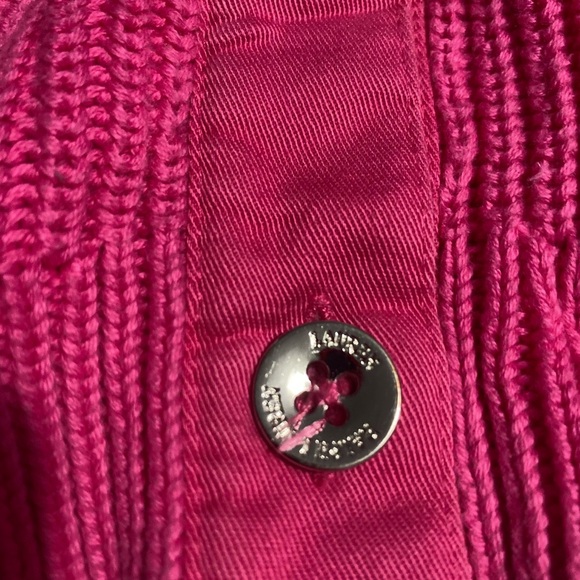 Ralph Lauren Pink Ribbed Knit Cardigan Sweater - Picture 11 of 11